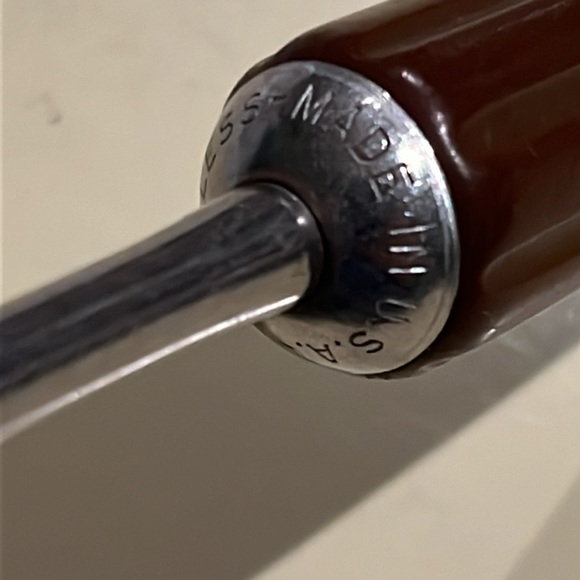 Vintage Art Deco Androck Stainless Ladle USA Brown Bakelite Bullet Handle 11.25" - Picture 9 of 16